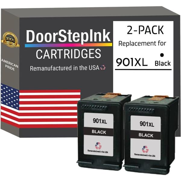 DoorStepInk リサイクルインクカートリッジ HP 901XL 2 ブラック HP Offi...