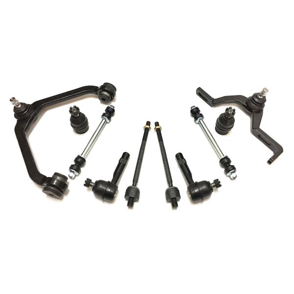 【並行輸入品】10ピース フロントコンプリートキット 上部コントロールアーム + 下部ボールジョイン...