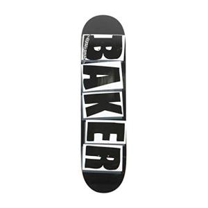 【並行輸入品】Baker スケートボードデッキ ブラック/ホワイト 8.25インチ Baker Skateboard Deck(Black/Wh