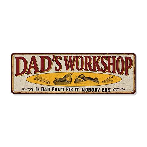 【並行輸入品】Dad's Workshop Sign Man Cave Rustic D〓cor A...