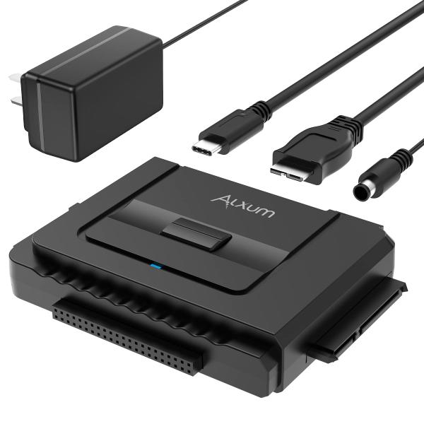 Alxum SATA IDE USB C 3.0アダプター ハードドライブコネクター 2.5インチ ...