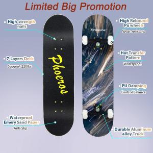 【並行輸入品】PHOEROS スケートボード ...の詳細画像1