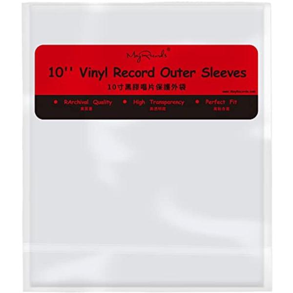 【並行輸入品】再密封可能 4ミル プラスチック ビニール レコードアウタースリーブ 10インチ LP...