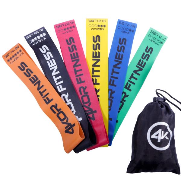 【並行輸入品】4KOR Fitness レジスタンスループバンドセット クロスフィット ヨガ 理学療...