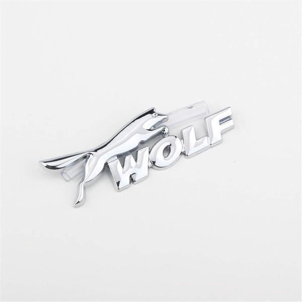 【並行輸入品】1PC Wolf Logo Sticker for Car Trunk Metal B...