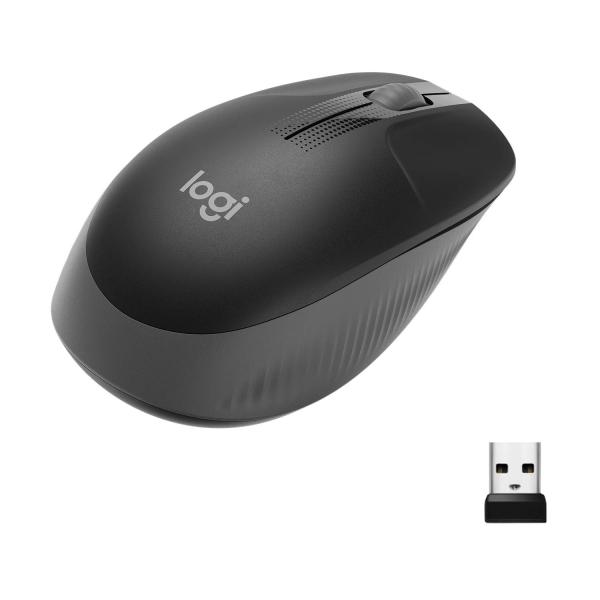 Logitech M190 Wireless Mouse Full Size Comfort Cur...