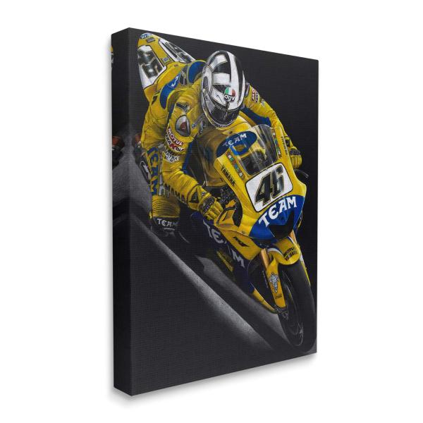 【並行輸入品】Stupell Industries Motorcycle Racer Yellow ...