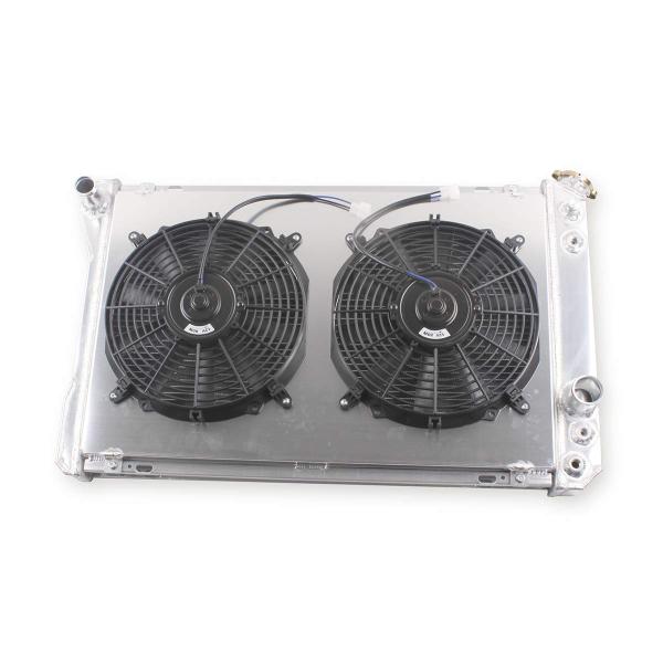 【並行輸入品】LUXERAD 3列ラジエーター+シュラウド+ファン 82 92 Chevy Cama...