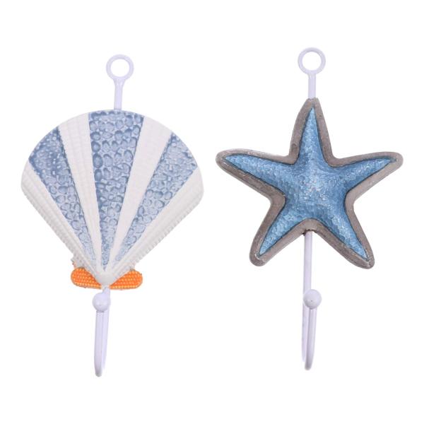 【並行輸入品】Cabilock 2Pcs Mediterranean Wall Hooks Clot...