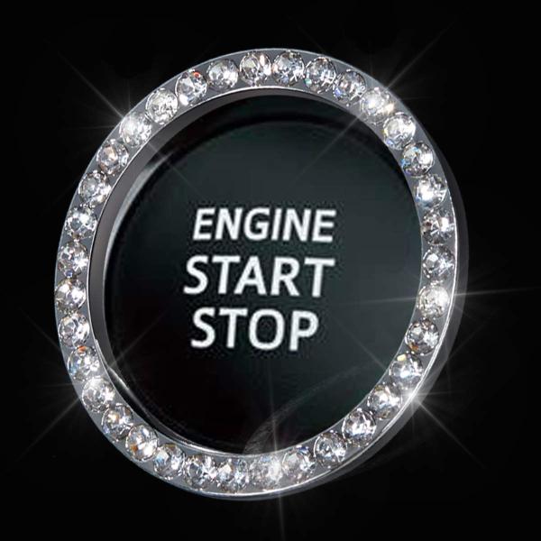 【並行輸入品】Bling Car Crystal ラインストーン リングエンブレムステッカー 車のイ...