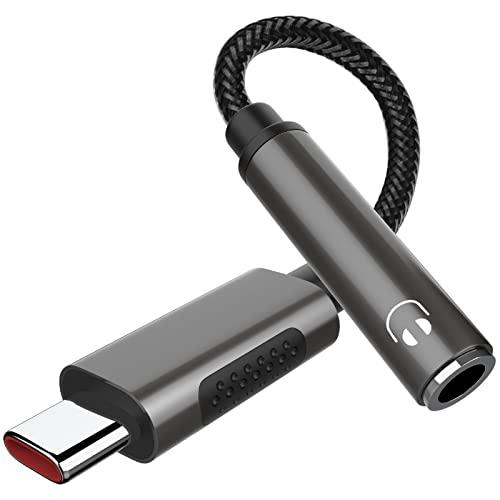TITACUTE USB C ヘッドホンアダプター ポータブルイヤホンケース付き USB C 3.5...