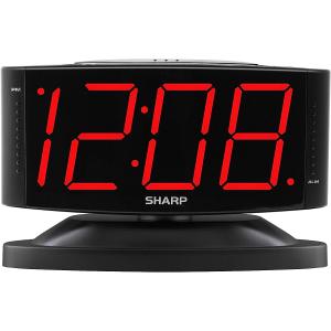 SHARP Home LED Digital Alarm Clock   Swivel Base - Outlet Powered｜import-tabaido