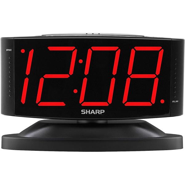 【並行輸入品】SHARP Home LED Digital Alarm Clock   Swivel...
