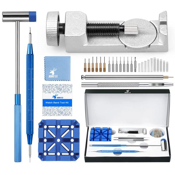 【並行輸入品】【JOREST】 時計バンド調整工具セット、セット腕時計 ベルト交換 工具、バネ棒外し...
