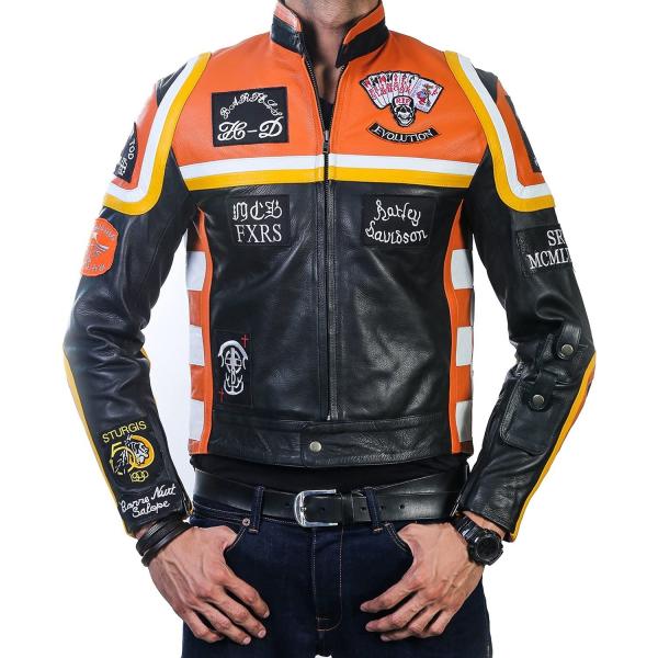 【並行輸入品】SBRM Cafe Racer Mickey Rourke Mens Motorcyc...
