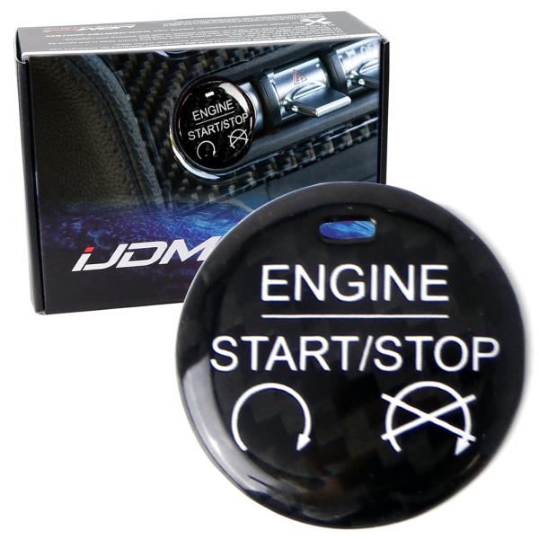 【並行輸入品】iJDMTOY Shelby Style Gloss Black Real Carbo...