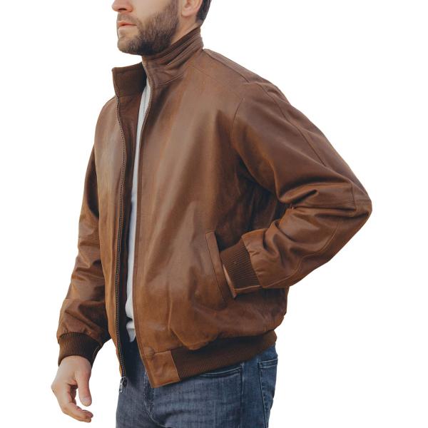 【並行輸入品】FLAVOR Men's Moto Real Leather Classic Jack...