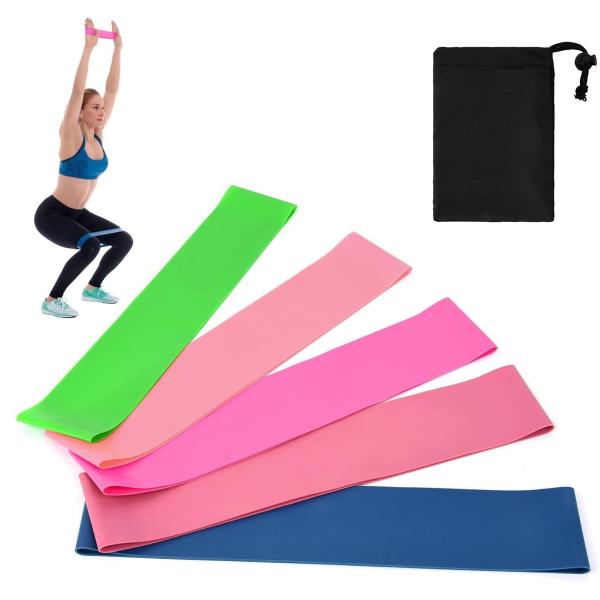 【並行輸入品】5 PCS Sports Exercise Resistance Loop Bands...