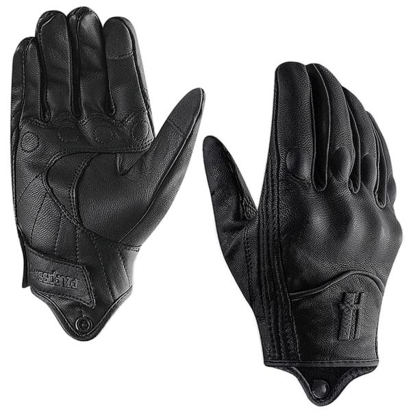 【並行輸入品】Harssidanzar Leather Motorcycle Gloves,Wome...