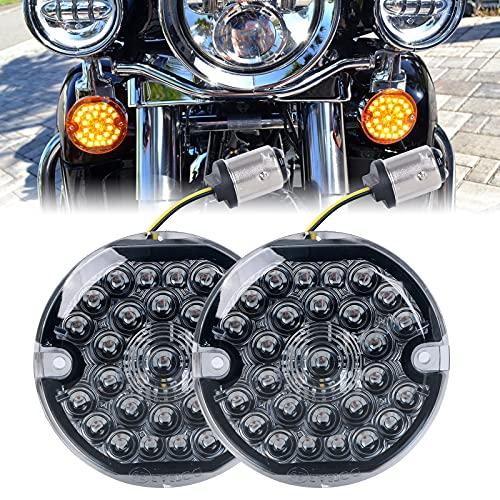 【並行輸入品】REALOVE 3 1/4インチ フロントLEDウィンカー 1157 ダブルベース ア...