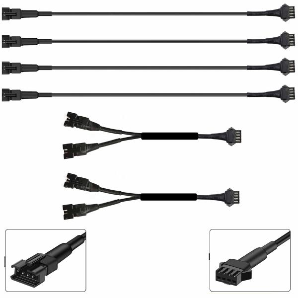 【並行輸入品】UWDESY RGB LED延長ケーブル 4個 36インチ/90cm 1 2ウェイスプ...