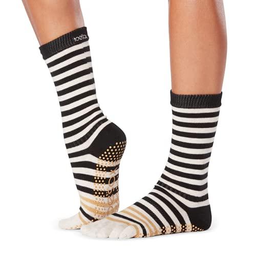 toesox Women&apos;s Grip Crew Socks Non Slip Crew Full ...