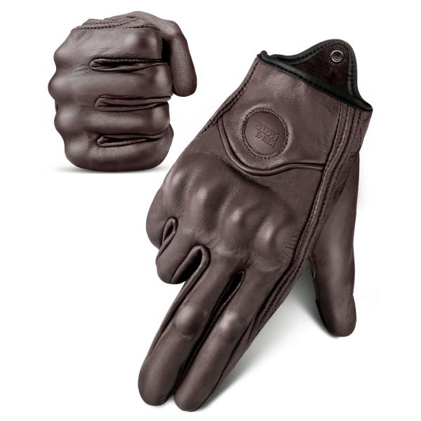 【並行輸入品】KEMIMOTO Motorcycle Gloves, Leather Motorcy...