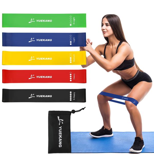 【並行輸入品】yuekang レジスタンスバンド エクササイズ 男女兼用 5本セット ワークアウト用...