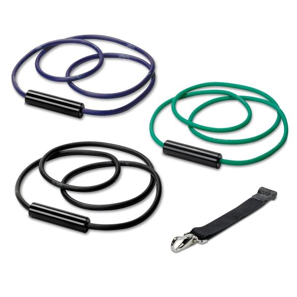 【並行輸入品】トリプルループエクササイズ中級キット 片側ループチューブ3本 メタルフック付きウェブア...