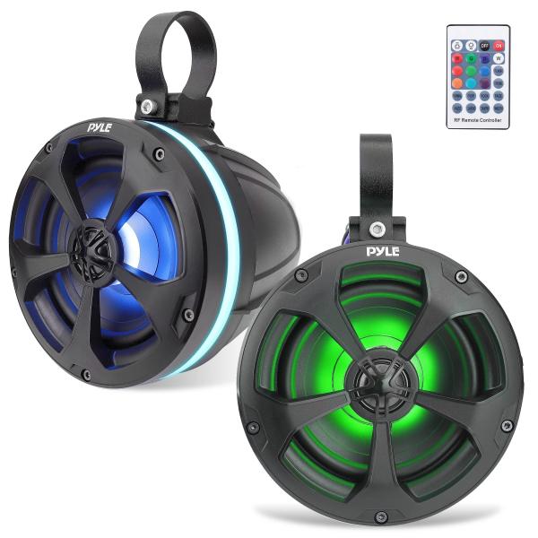 Pyle 2 Way Waterproof Off Road Speakers   5.25&quot; 10...