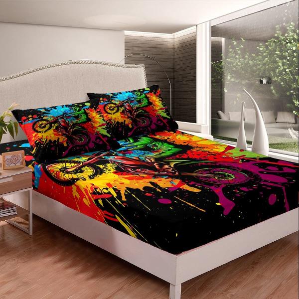 【並行輸入品】Motocross Bedding Sets For Boys Queen Motor...