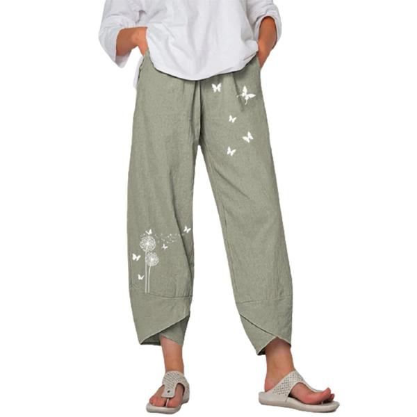 【並行輸入品】XXBR Summer Cotton Linen Pants for Womens, ...