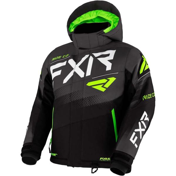 【並行輸入品】FXR Child Boost Jacket (Black/Charcoal/Lime...