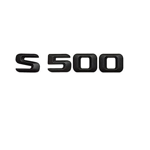 【並行輸入品】Benz S500 エンブレムステッカー マットブラック トランクレターバッジエンブレ...