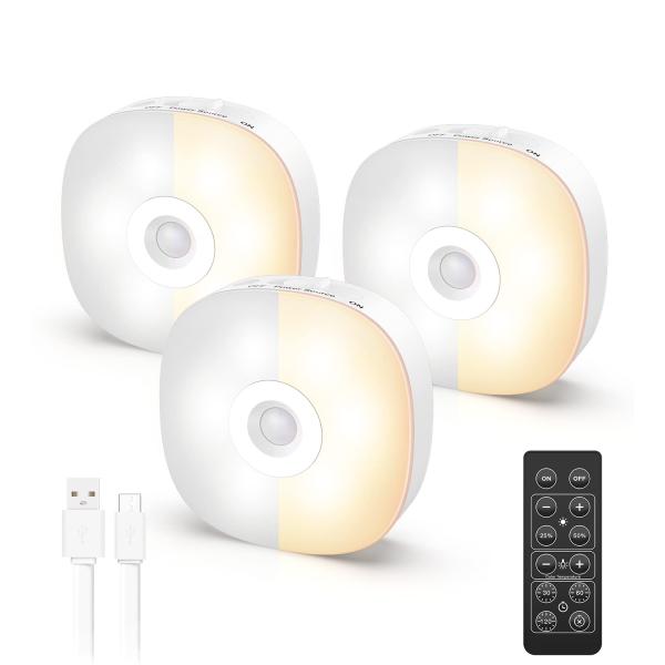【並行輸入品】LYRIDZ キャビネット下ライト パックライト リモコン付き 充電式 カウンター下ラ...