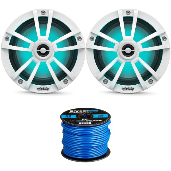 【並行輸入品】Infinity 6.5インチ LED マリンスピーカー (2個) OEM交換用スピー...