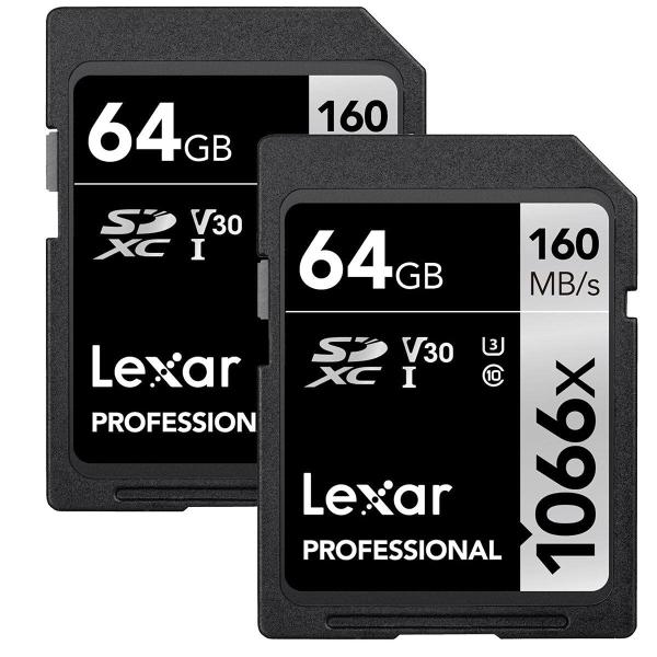 Lexar Silver Series Professional 1066x 64GB SDXC U...