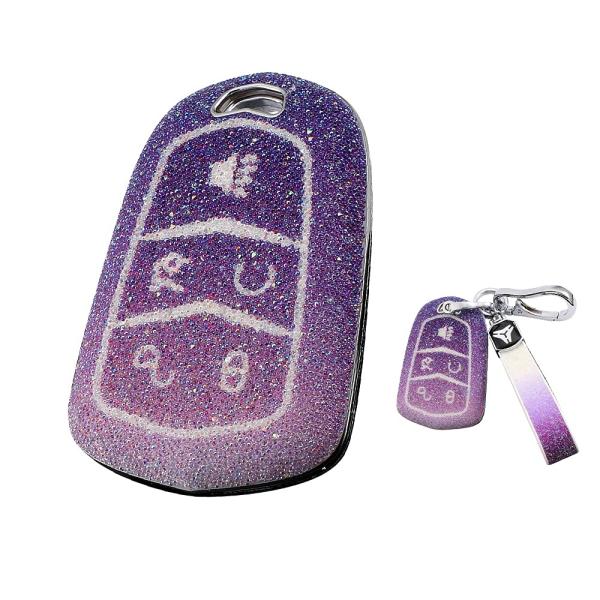 【並行輸入品】HIBEYO Key Fob Cover Rhinestone Key Fob Cas...