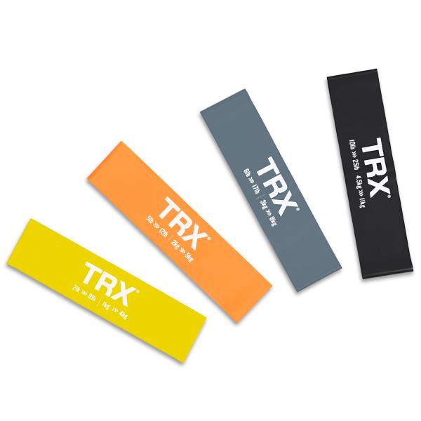 TRX ER 12インチミニバンド、4個セット TRX Training Exercise Band...