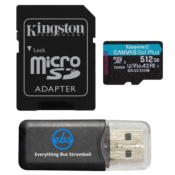 Kingston 512GB キャンバス Go Plus MicroSD メモリーカード アダプター...