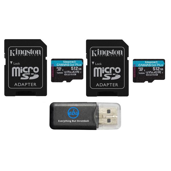 Kingston 512GB キャンバス Go Plus MicroSD メモリーカード (2パック...