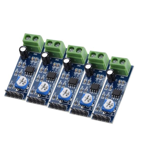 Lm386 Audio Amplifier Modules, 5PCS 5V 12V Audio A...