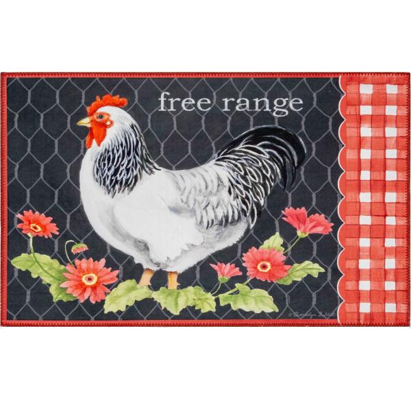 【並行輸入品】Rooster with Red Gingham Olivia's Home Acce...