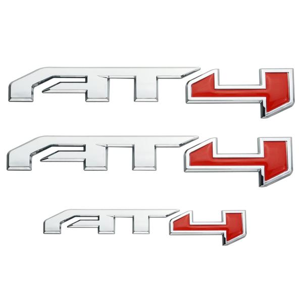 【並行輸入品】3Xセット AT4エンブレム サイドドア&amp;リアテールゲートバッジステッカー 交換用 2...