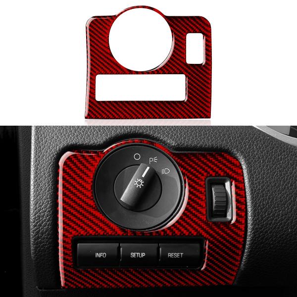 【並行輸入品】Carbon Fiber Interior Trim Cover for Mustan...