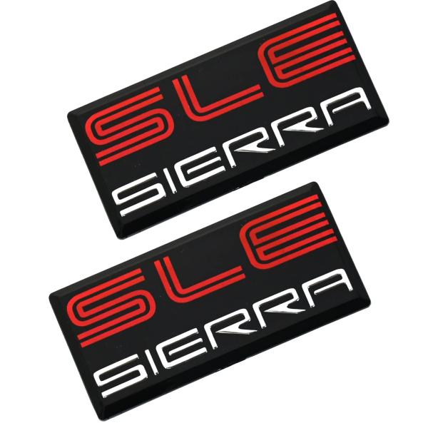 SLE Sierra エンブレム 交換用 GMC 1500 2500 3500 ピラーキャブルーフサ...