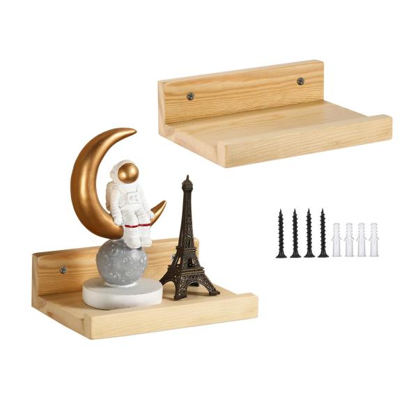 Z metnal Small Decor Shelves, Mini Floating Wooden...