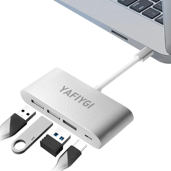YAFIYGI USB Adapter for MacBook Air 4 in 1 USB C H...