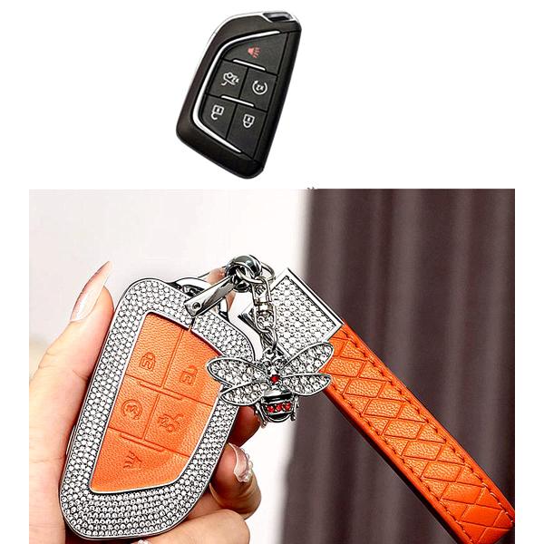 【並行輸入品】HIMZA Car Key case with Key Chain Bling Cry...