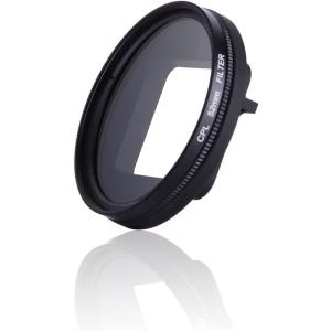 QKOO 52mm CPL Filter + Lens Cap Adapter Ring for G...